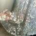 NWT MAC DUGGAL Pastel Multi Embellished Wrap Over Illusion Long Sleeve Gown