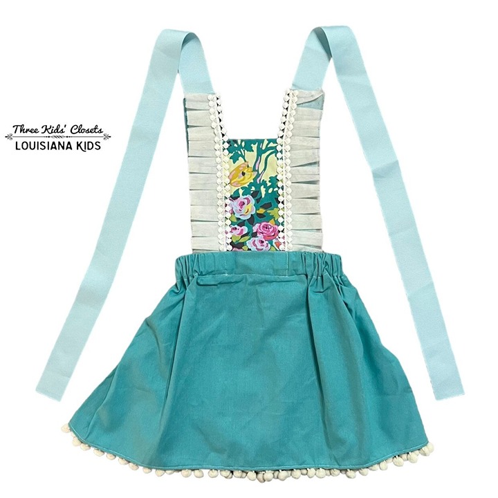 NEW Goldybelle 3T Limited Edition Pinafore Pom-Pom Dress