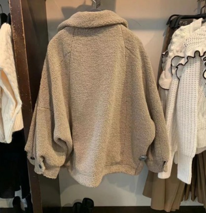 New Winter Women Clothing Fashion All-Match European And American Style Lamb Woo