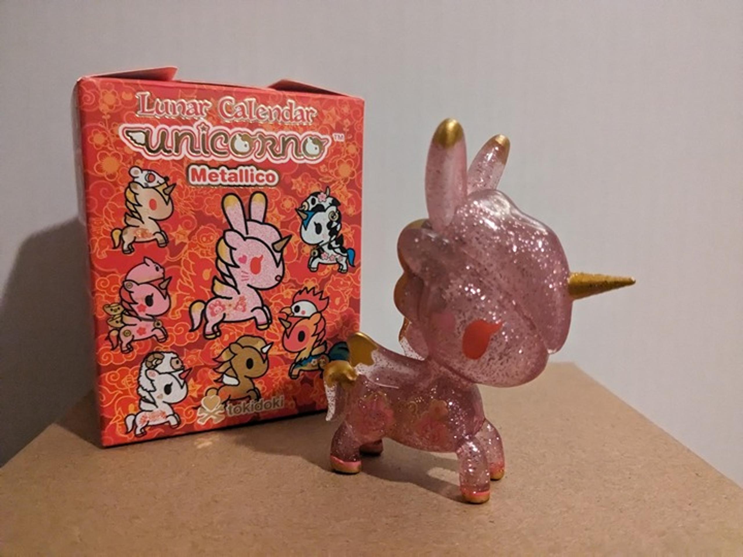 FREE SHIP Tokidoki Unicorno Metallico Year of the Rabbit Figure - Lunar Calendar