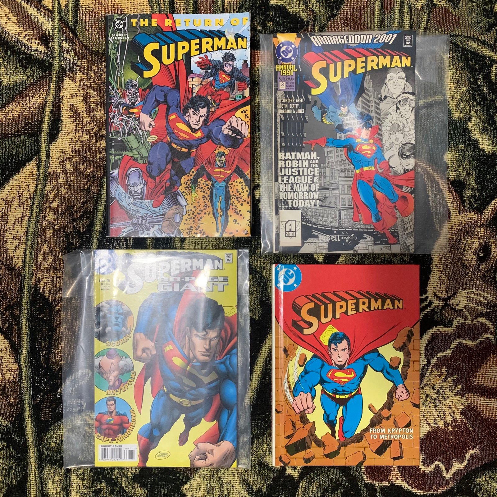 Vintage Superman Book Novel Comic Lot
