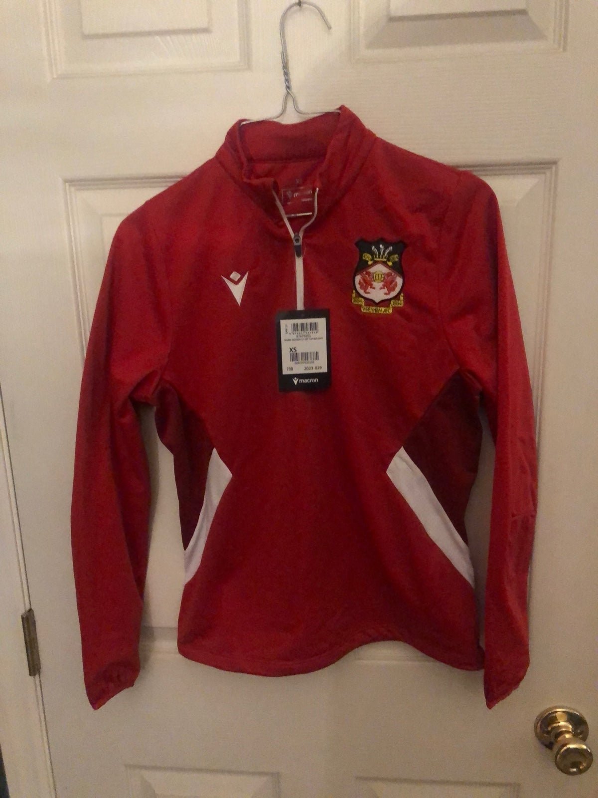 Wrexham AFC Maira Womens 1/4 Zip Top Red XS brand new