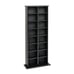 SALE OFF 10% Double Multimedia Storage Tower, Black Laminate Finish NEW PRODUCT
