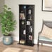 SALE OFF 10% Double Multimedia Storage Tower, Black Laminate Finish NEW PRODUCT