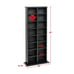 SALE OFF 10% Double Multimedia Storage Tower, Black Laminate Finish NEW PRODUCT