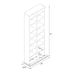 SALE OFF 10% Double Multimedia Storage Tower, Black Laminate Finish NEW PRODUCT
