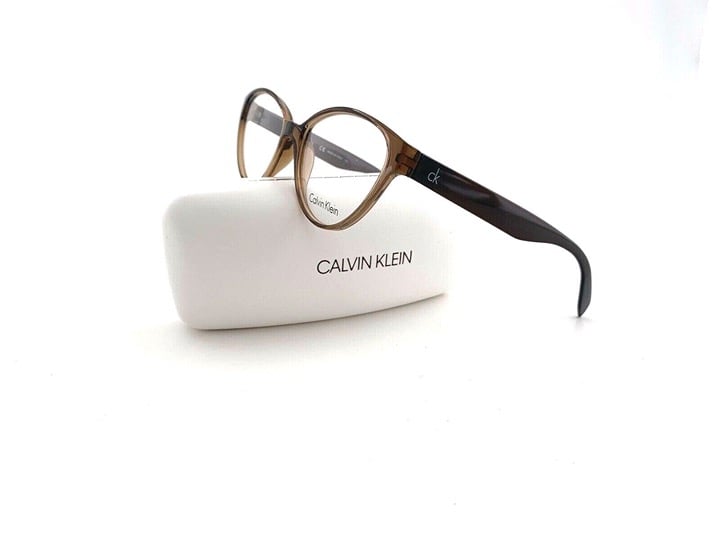 New CALVIN KLEIN Frames Acetate Dark Brown Acetate Cat Eye 5877 210 54 15 145