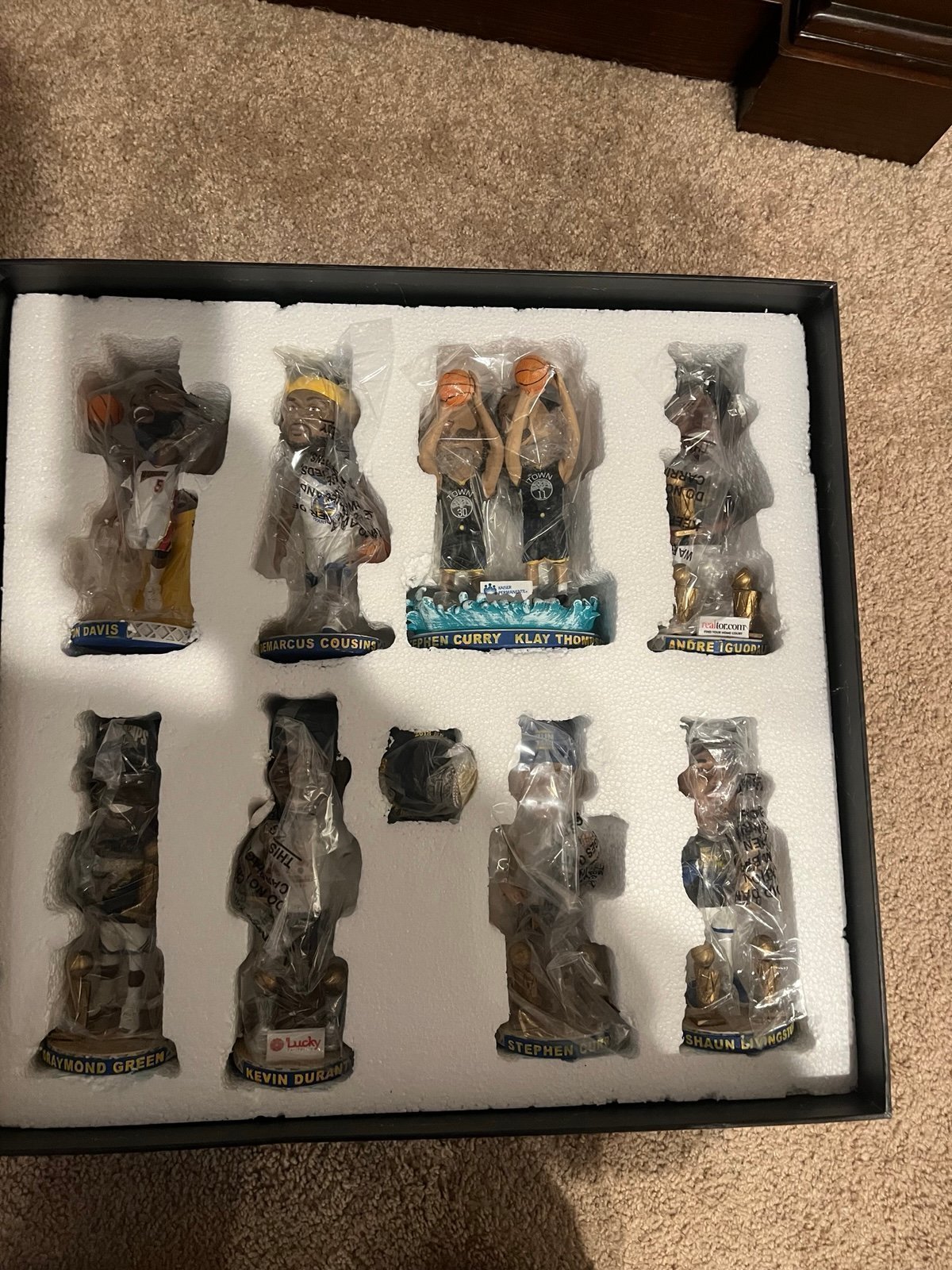 2017/2018 Golden State Warriors championship bobble head set