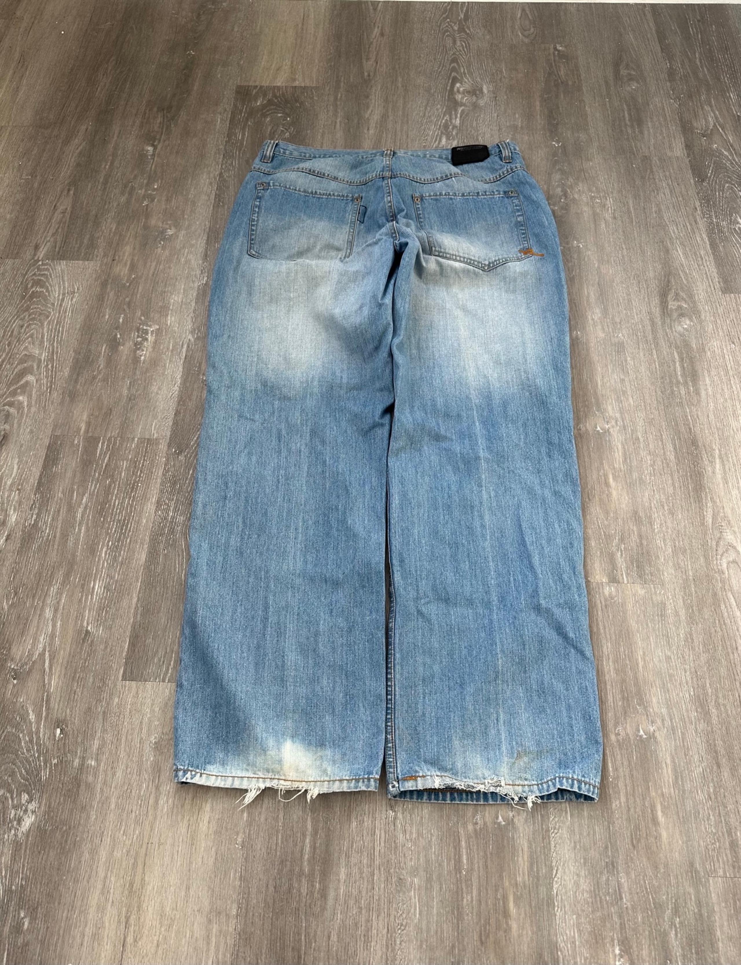 Baggy Faded Y2K Distressed Roca Wear Jeans