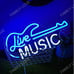NEW Live Music Guitar Blue Dimmable LED Light Neon Sign (Radio Studio Live Music
