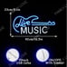 NEW Live Music Guitar Blue Dimmable LED Light Neon Sign (Radio Studio Live Music