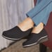 SAS Bliss Tripod Comfort Footbed Wedge Slip-on Loafers-Black Women’s Size 9.5M