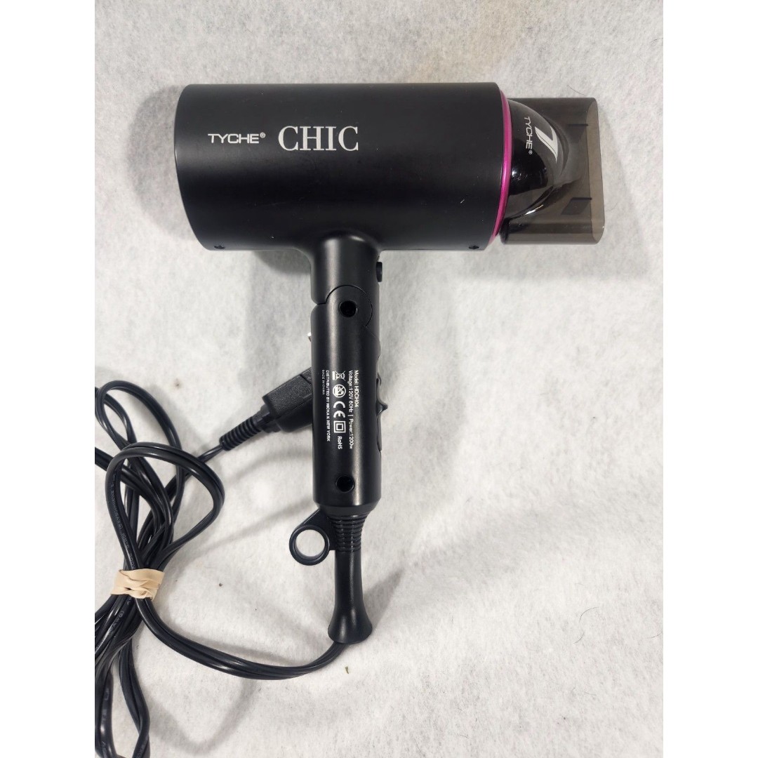 Tyche Chic Hair Dryer Cold Shot Ceramic Grills w/ Attachment