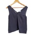 Calme by Johnny Was Grey v-neck linen drape tank top size XS NEW