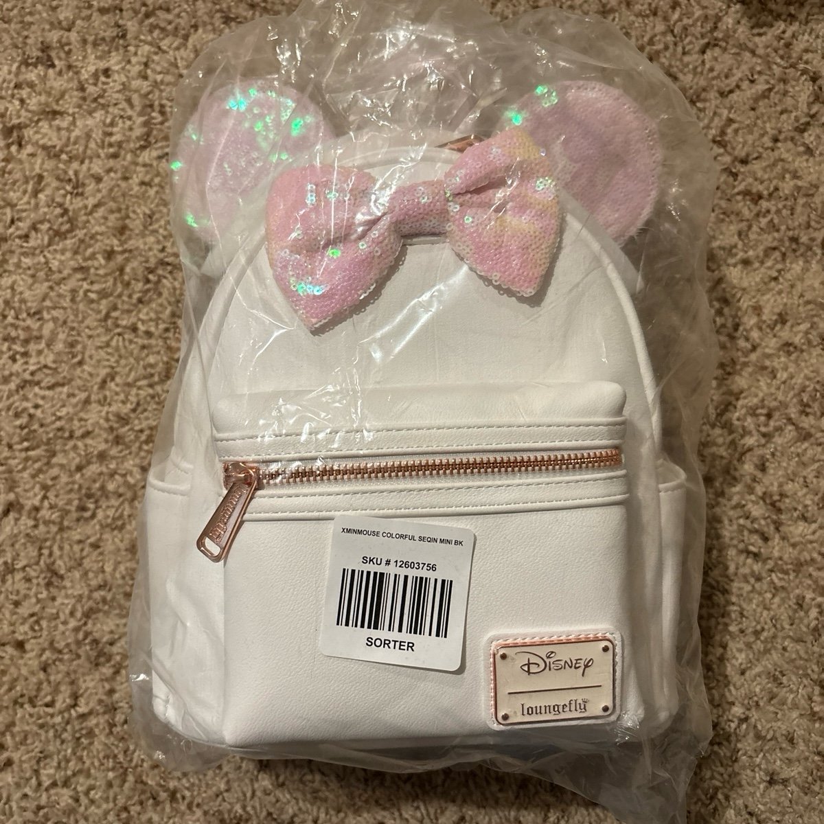Pink sequence Minnie loungefly