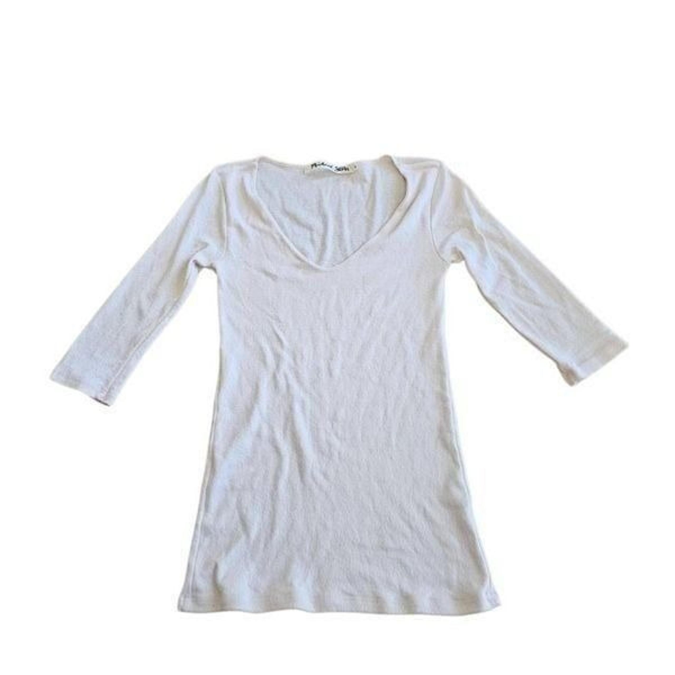 Michael stars womens one size baby pink one size V neck top