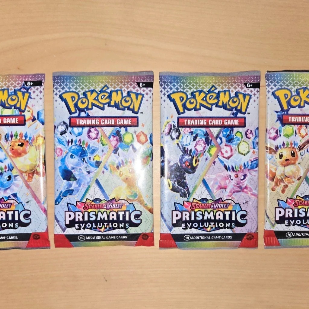 FOUR Pokémon Prismatic Evolutions Scarlet & Violet Art Set FAST SHIPPING!!