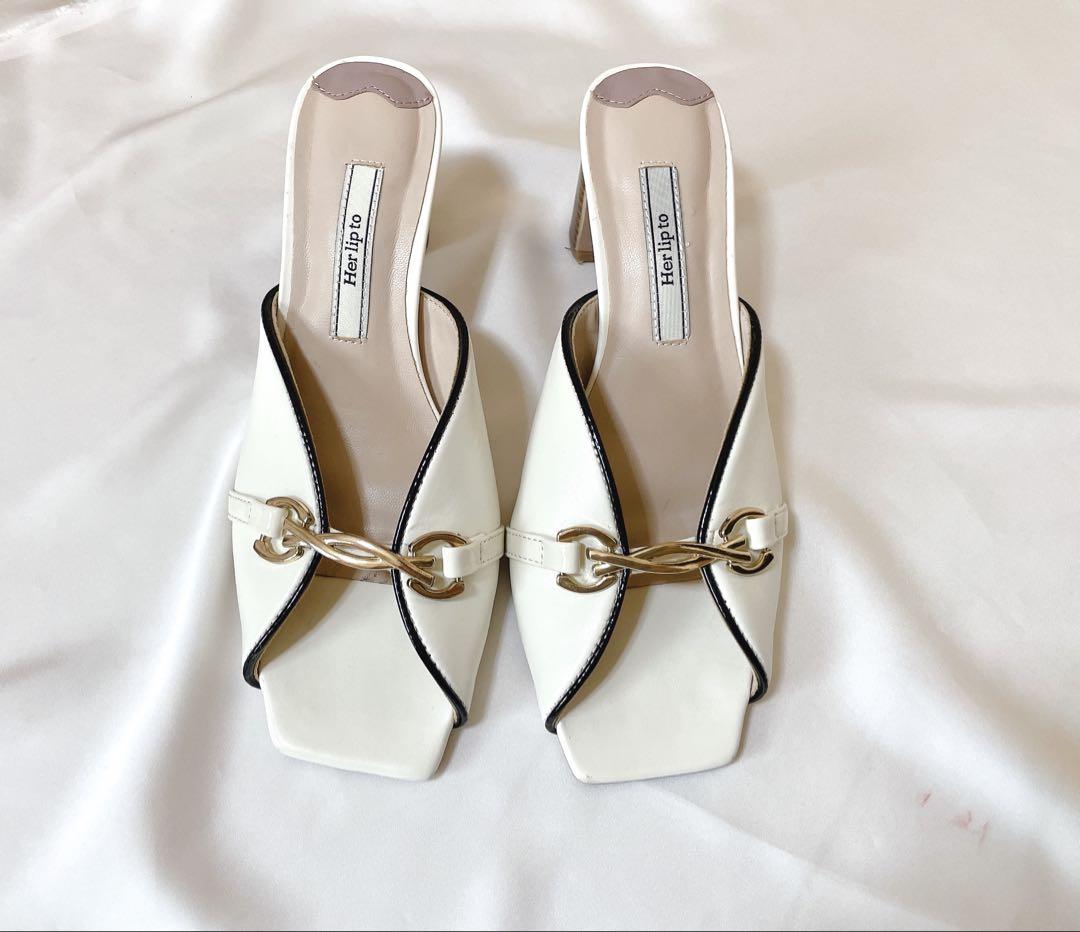 Excellent Condition‼️ Bit Square-Toe Mules herlipto