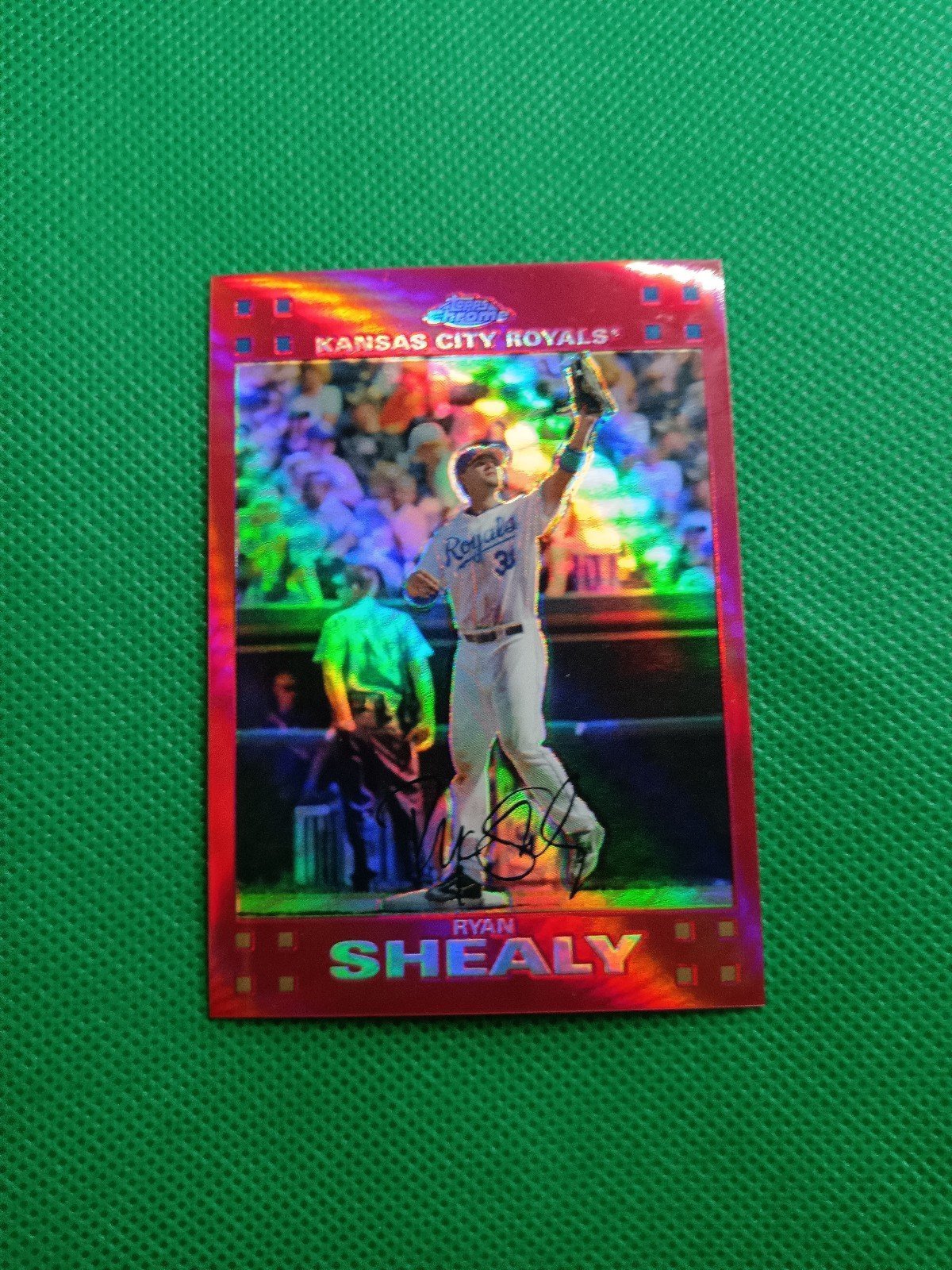 Ryan Shealy Kansas City Royals #88 Pink Topps Chrome Refractor 2007 SP 19/99