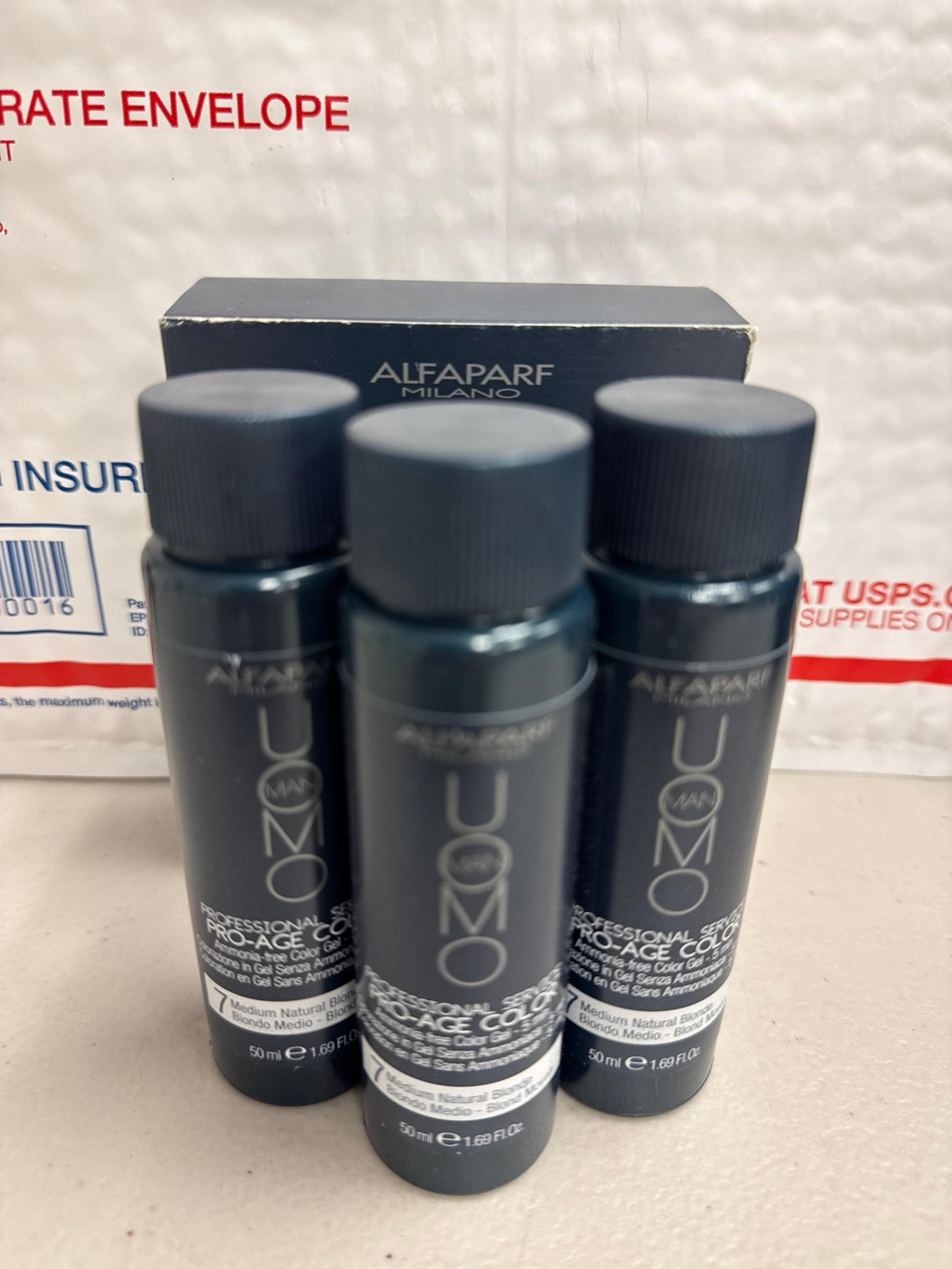 Alfaparf Milano Uomo Man Arctic blueberry Medium natural blonde gel 3 x 1.69 oz