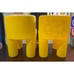 (Lot of 2) Vintage Little Tikes Yellow CHUNKY Child Size Chairs 16”x11”x11”