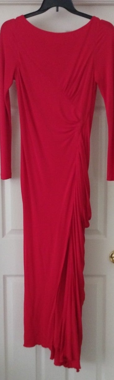 Mischka Badgley red evening dress