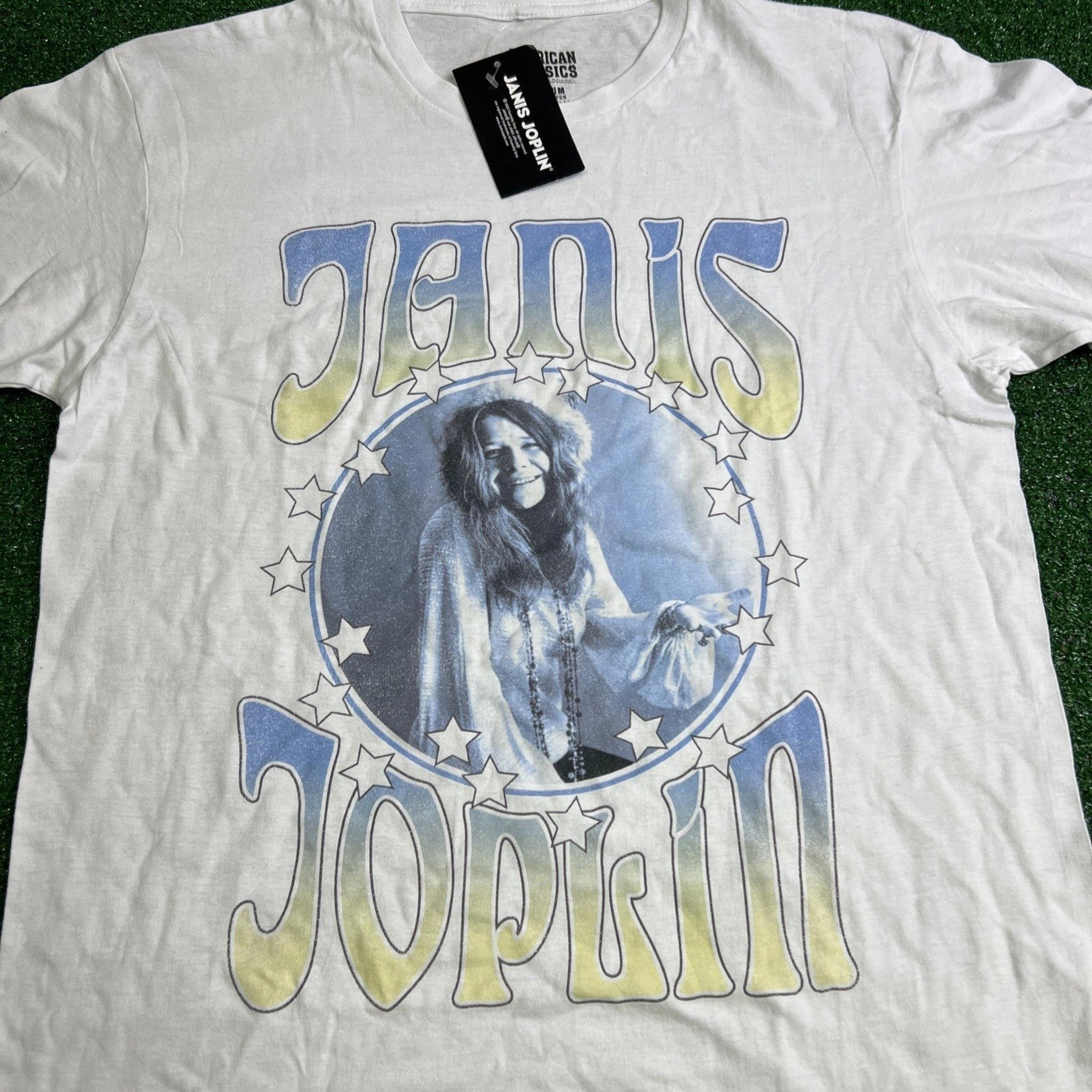 Janis Joplin White Short Sleeve T-Shirt AmericanClassics Apparel Mens Size M NWT