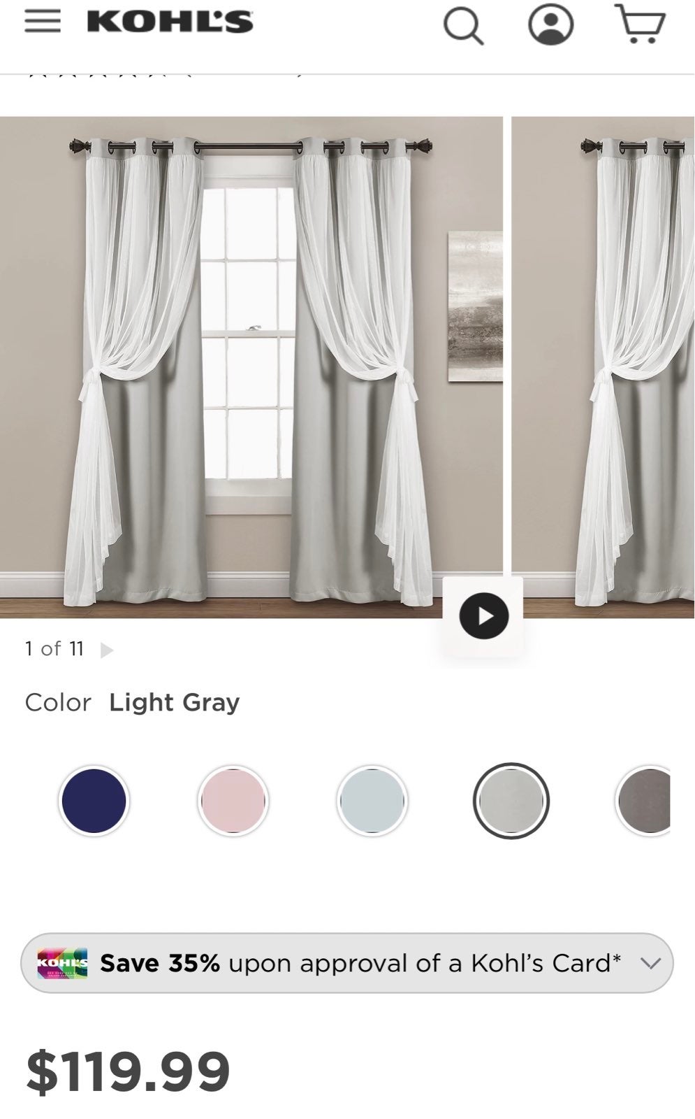 Lush Decor 2-pack Sheer Window Curtains