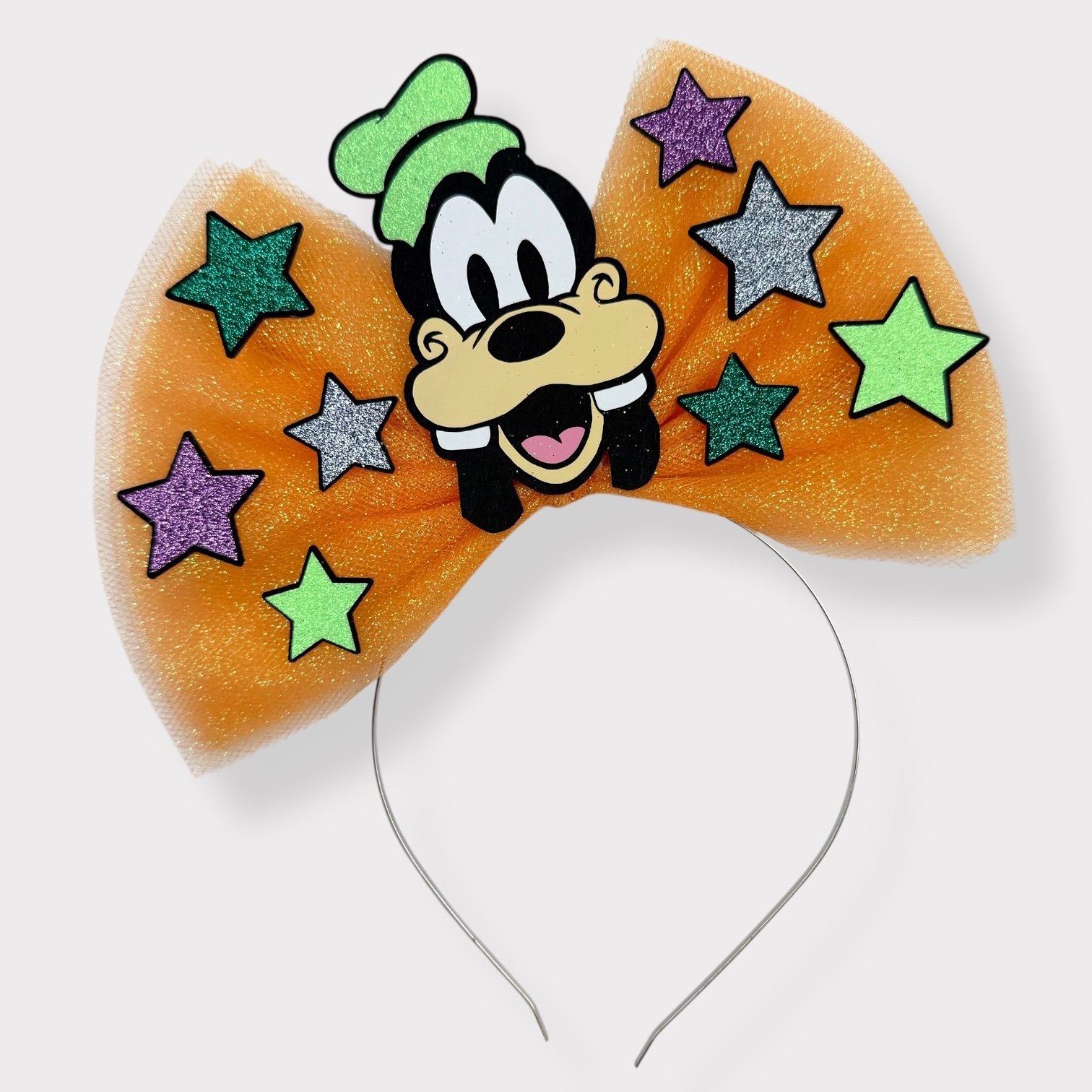 A Proper Princess headband: Goofy Stars tulle bow headband Disney ears