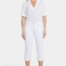 NYDJ Marilyn Straight Crop White Jeans 10P NWT