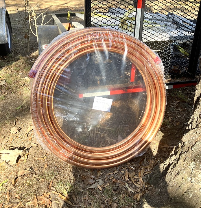 Type ACR Coil Copper Tubing, 1 1/8 Outside Dia, 50 Ft Length - NEW SEALED