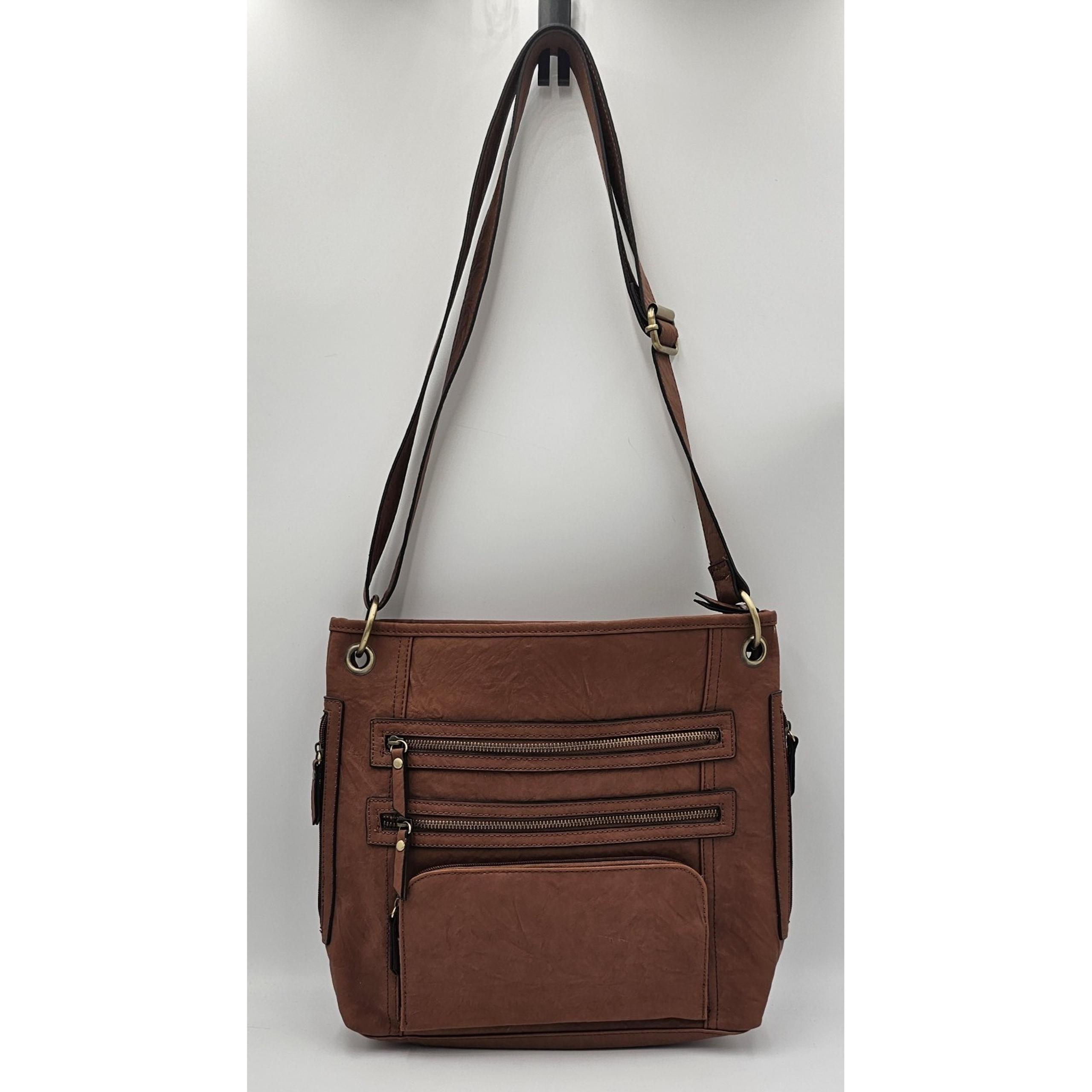 Bueno Tan Vegan Leather Crossbody Purse Handbag NWT