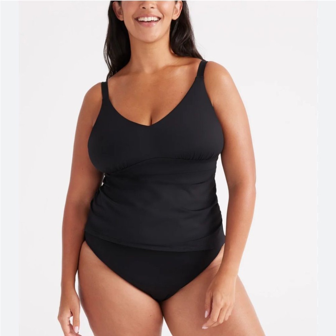 Knix Laguna Black Tankini Top Size Medium