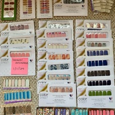 HTF & unicorn Color Street + bonus nail wrap & sticker lot