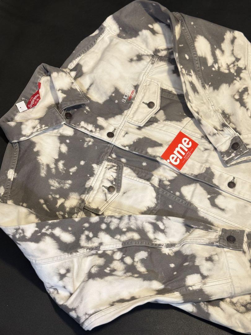 Supreme Denim Trucker Jacket Bleached
