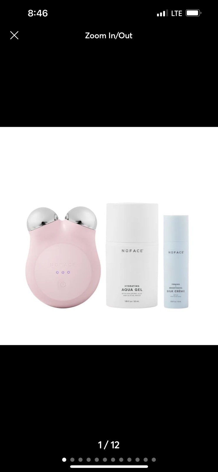 Like NEW Nuface MINI+ Starter Kit Smart On-the-Go Facial Toning Kit