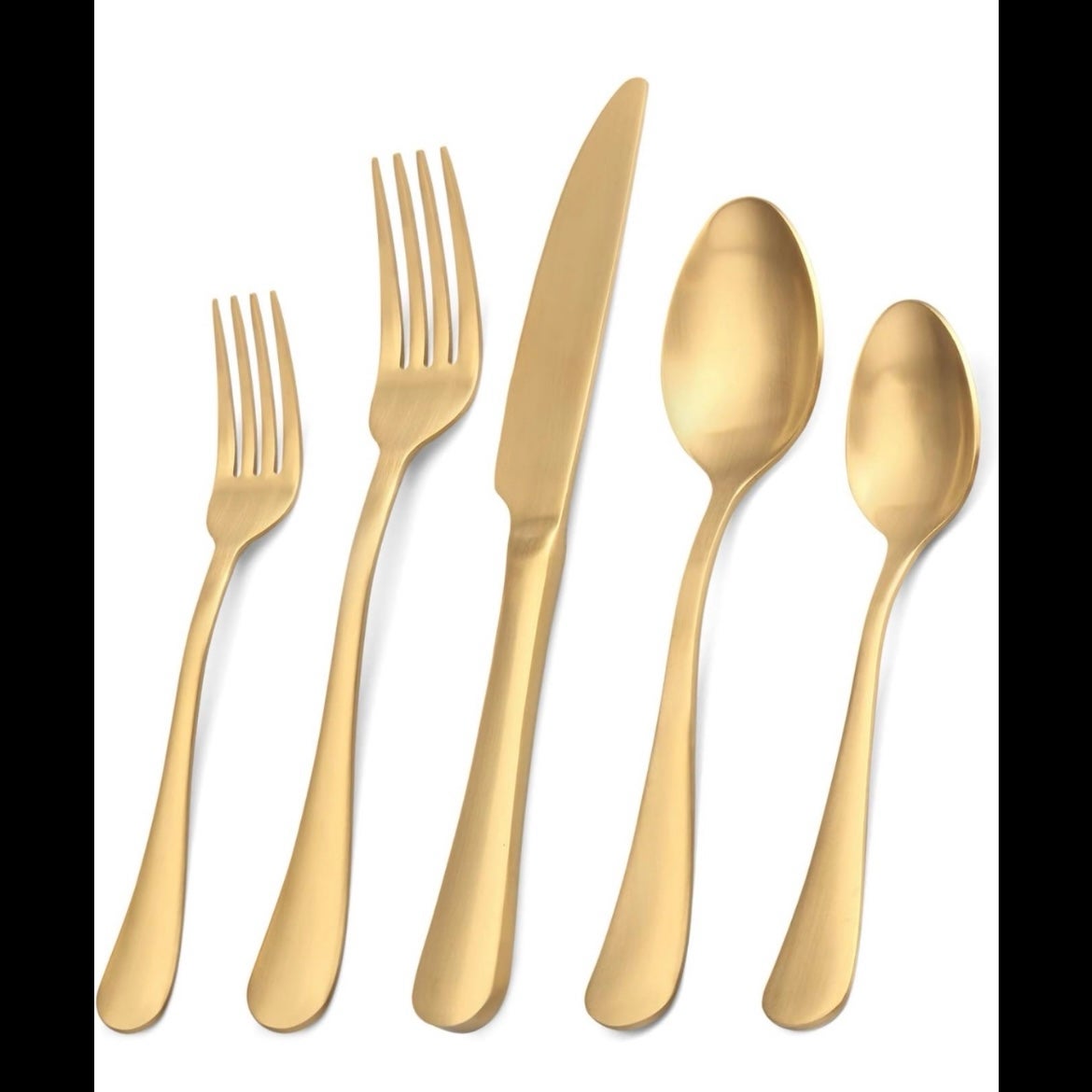 Matte Gold Flatware Set