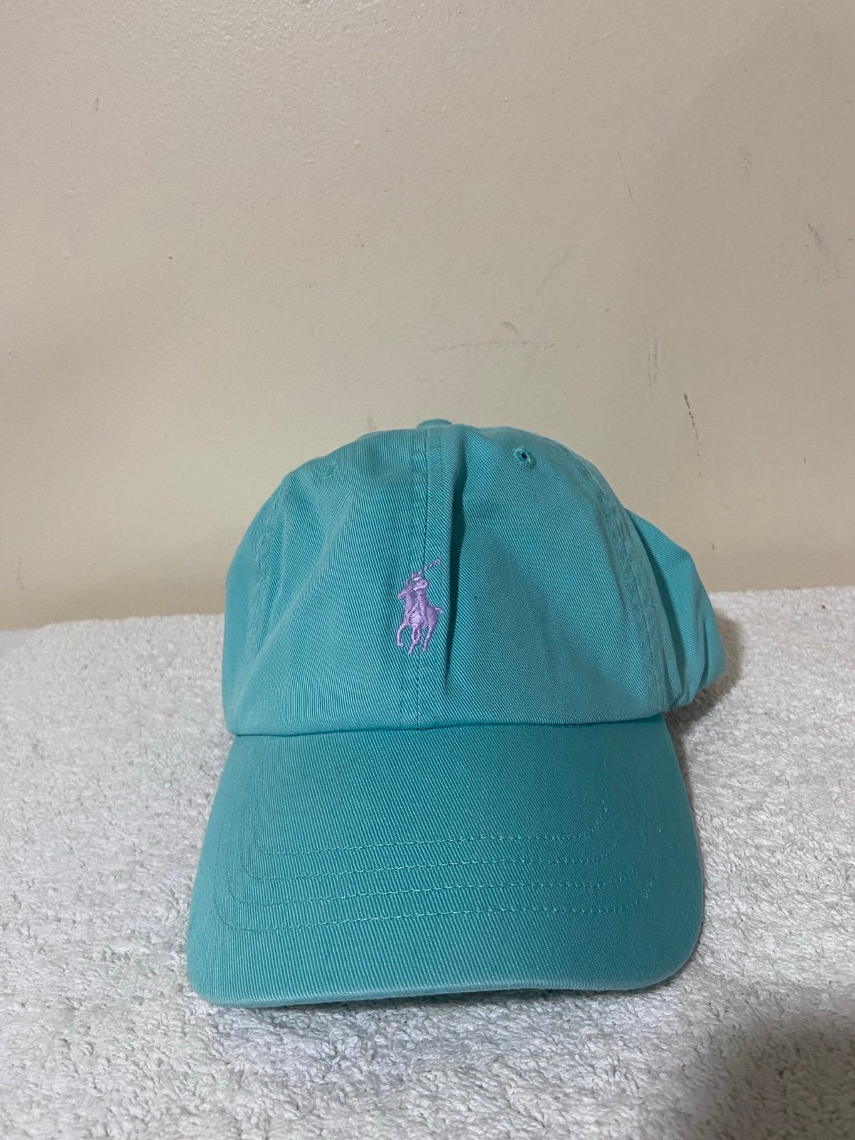 POLO RALPH LAUREN Men's Cotton Chino Pony Baseball Ball Cap Hat MINT LIGHT GREEN