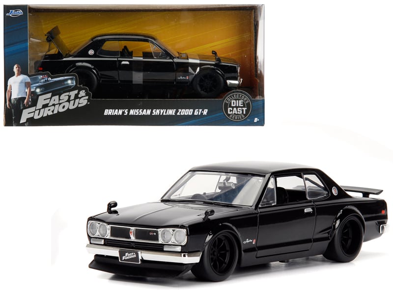 Brian's Nissan Skyline 2000 GT-R RHD (Right Hand Drive) Black Fast & Furious M