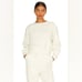Beyond Yoga - WFH Fleece Cropped Crew Sweatshirt AF7758 | Medium | Vintage White