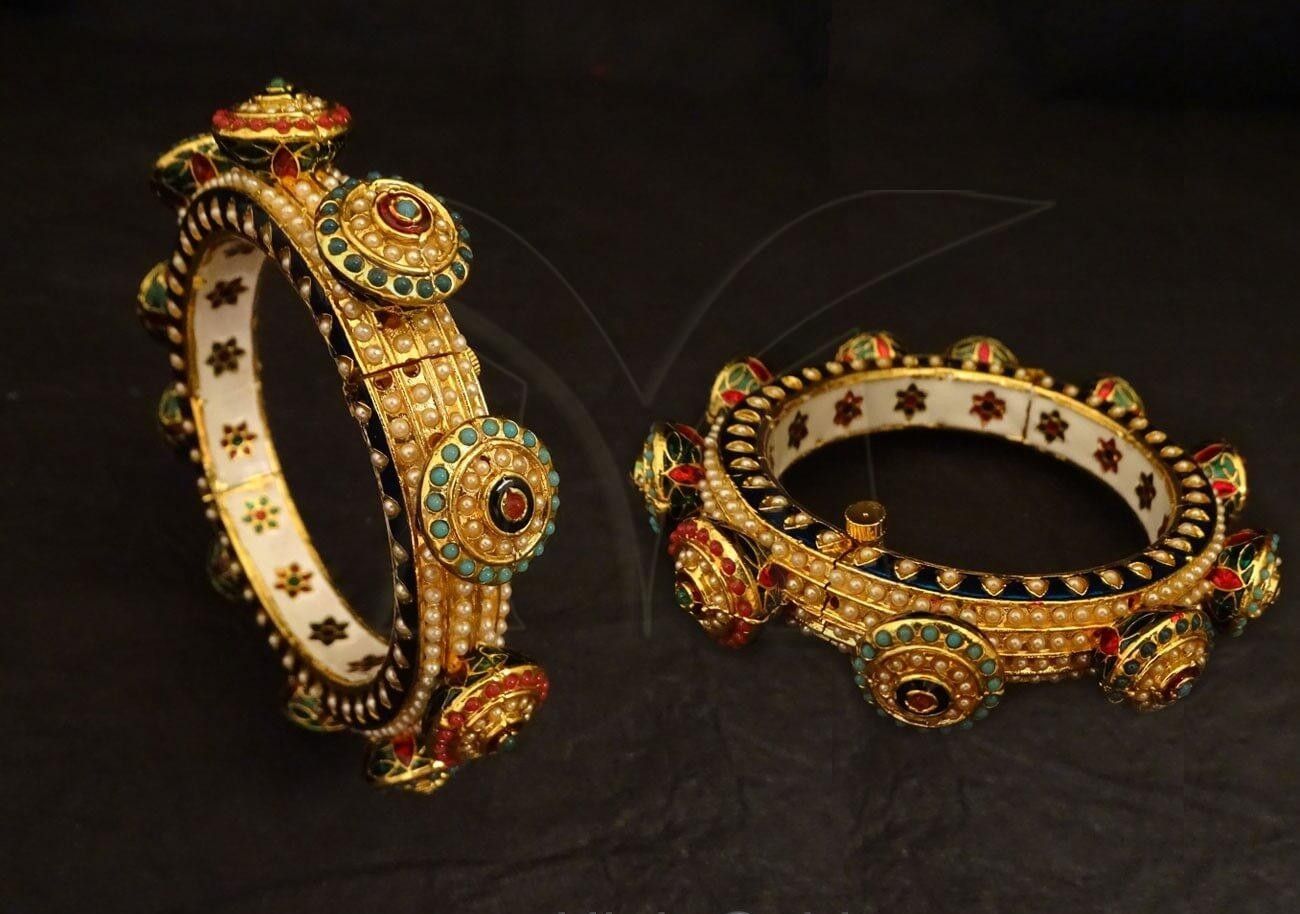 Multi Cap Style Antique Bangles Jewelry