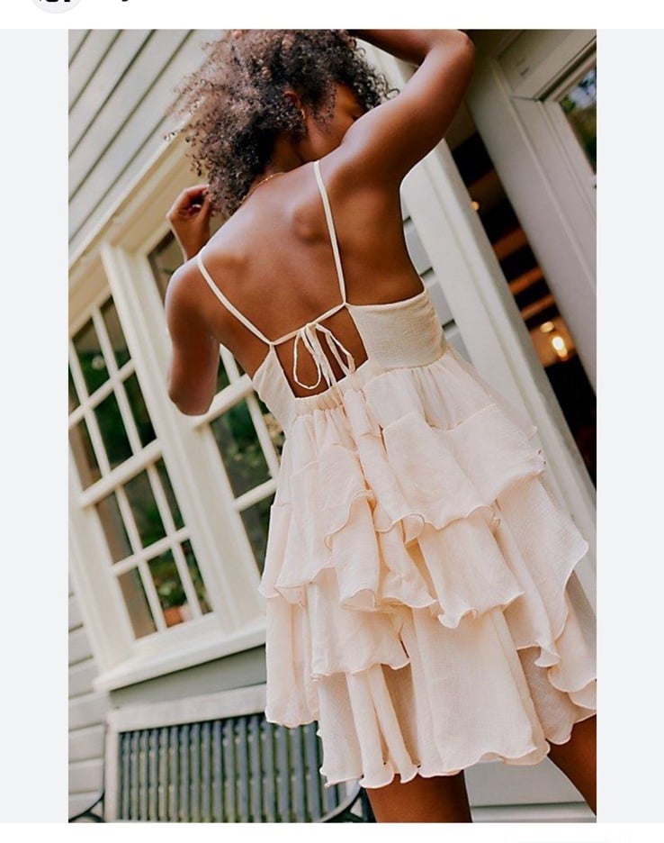 NWT Rare! Free People Runway Rockstar Peach Mini Dress 148 Size M