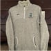 GTS Heather gray sweater fleece pullover 1/4 zip with kangaroo front pocket M
