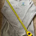 GTS Heather gray sweater fleece pullover 1/4 zip with kangaroo front pocket M