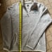 GTS Heather gray sweater fleece pullover 1/4 zip with kangaroo front pocket M