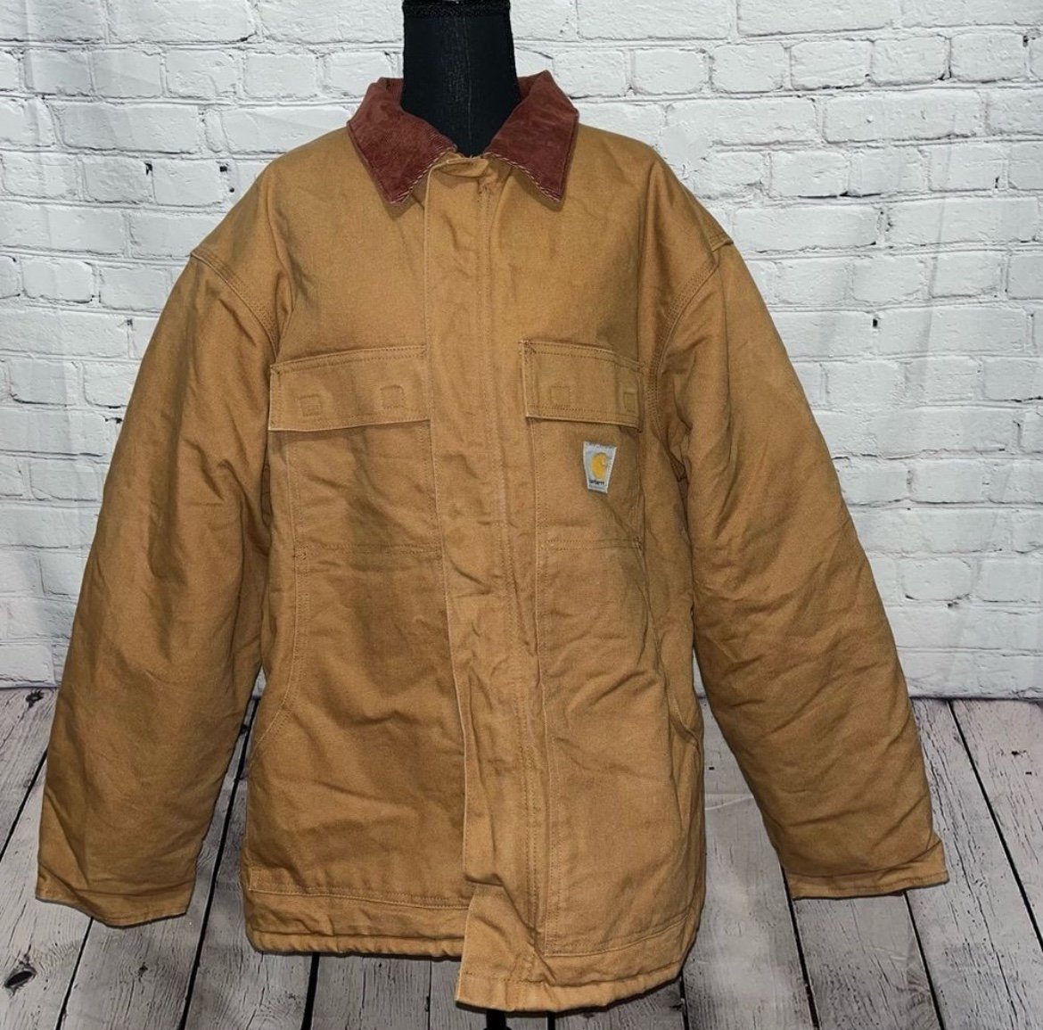 Carhartt Duck Traditional Arctic Quilt Lined Chore Coat Size 2XL Vintage