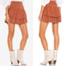 Free People Ruffles In The Sand Mini Skirt size 10