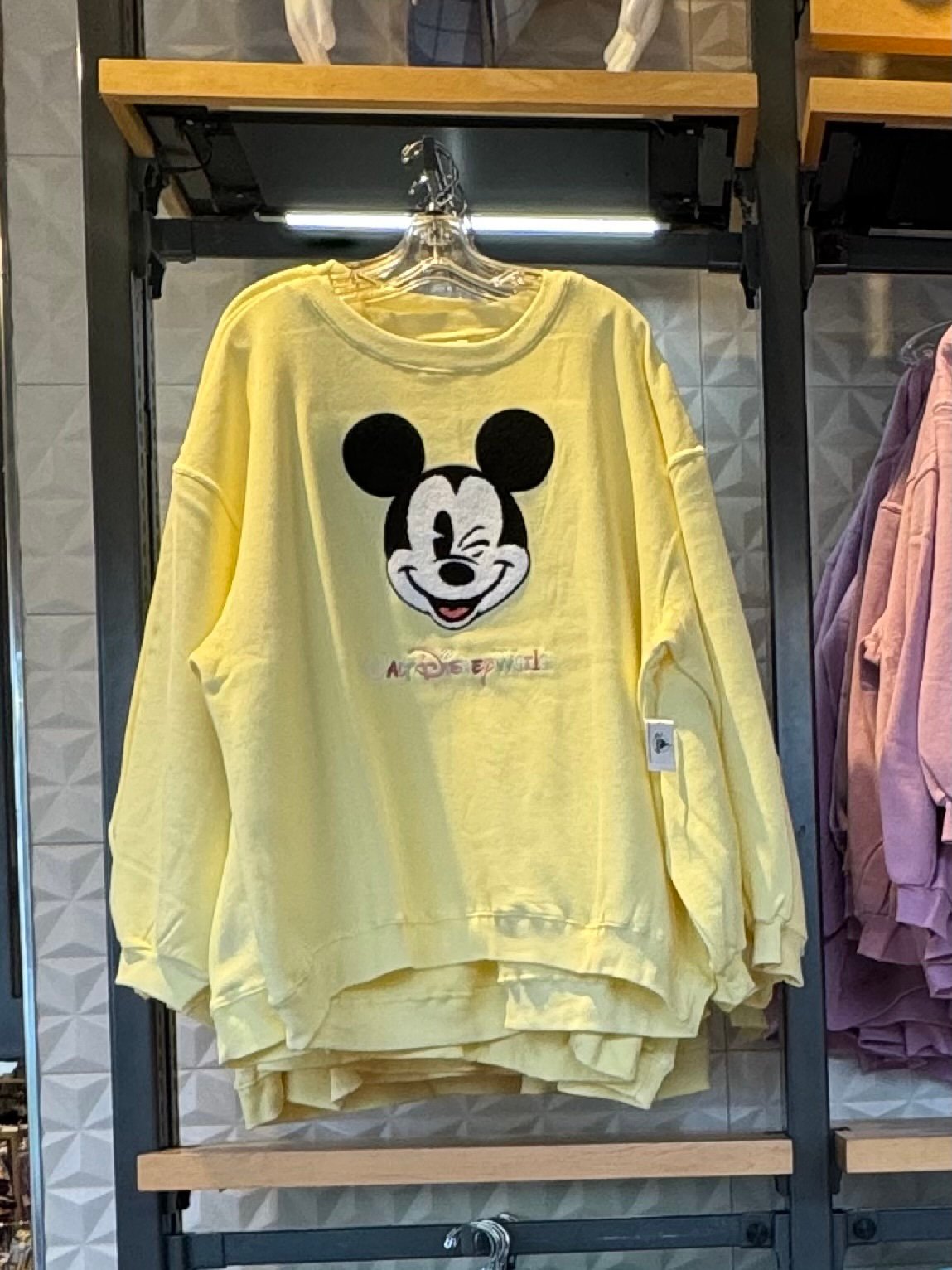 Disney Parks 2025 Walt Disney World Winking Mickey Oversized Sweatshirt