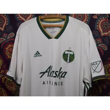 Portland Timbers 2018 Mens White Adidas Authentic MLS Soccer Jersey 3XL