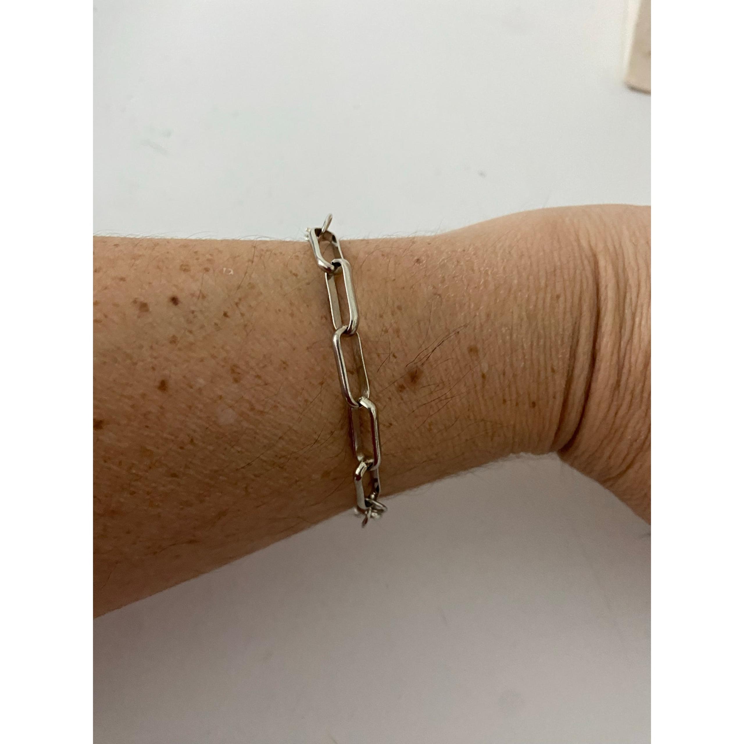 Paperclip chain bracelet